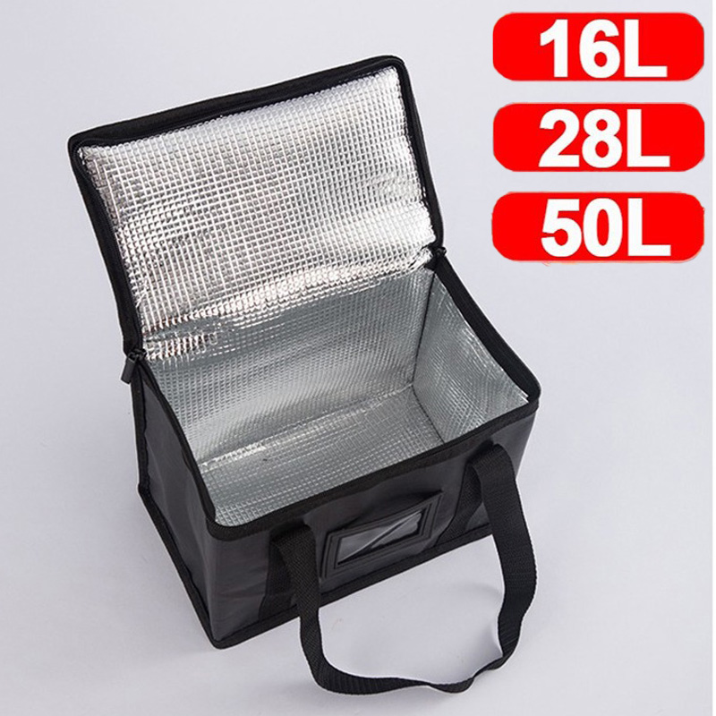 Food Storage Zipper Bags - 1pc Large Insulated Picnic Bags, Thermal