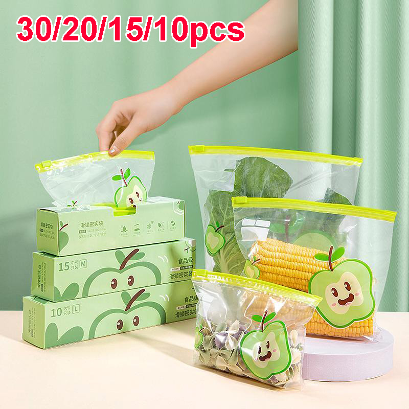 Food Storage Zipper Bags - Reusable Zip Lock Bag Food Grade