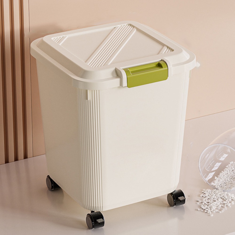 Food Storage With Wheels - Insect Proof Rice Storage Box Moisture