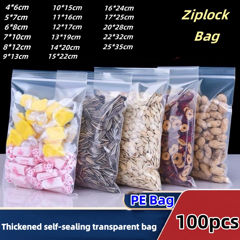 Lock And Lock Food Storage - Clear Bags Ziplock Food Storage Bags