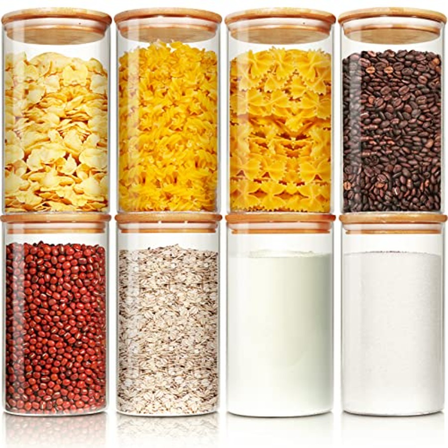 Food Storage Glass Set - Glass Jars with Bamboo Lids 28