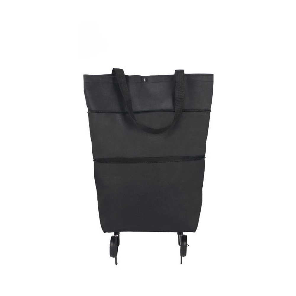 Food Storage With Wheels - Folding Shopping Pull Cart Trolley Bag