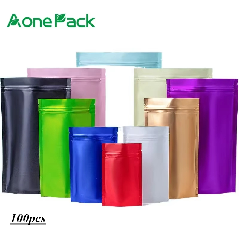 Lock And Lock Food Storage - 100pcs Custom Matt Finished Seeds Packaging