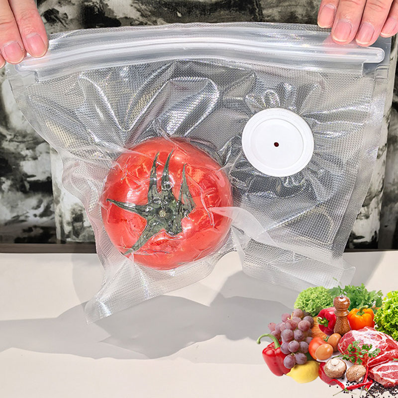 Food Storage Zipper Bags - Upgraded Version vacuum food storage bag