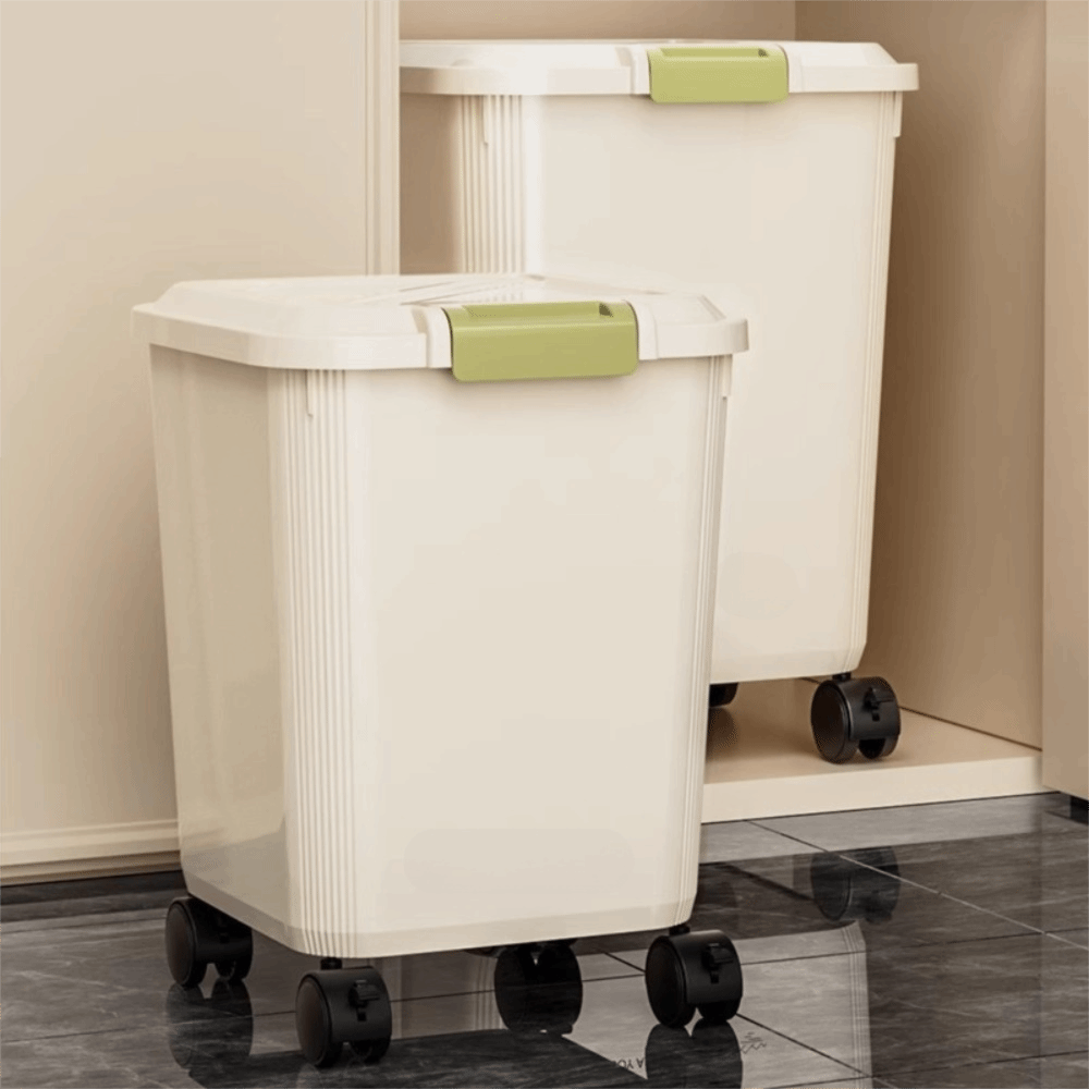 Food Storage With Wheels - Insect Proof Rice Storage Box Moisture