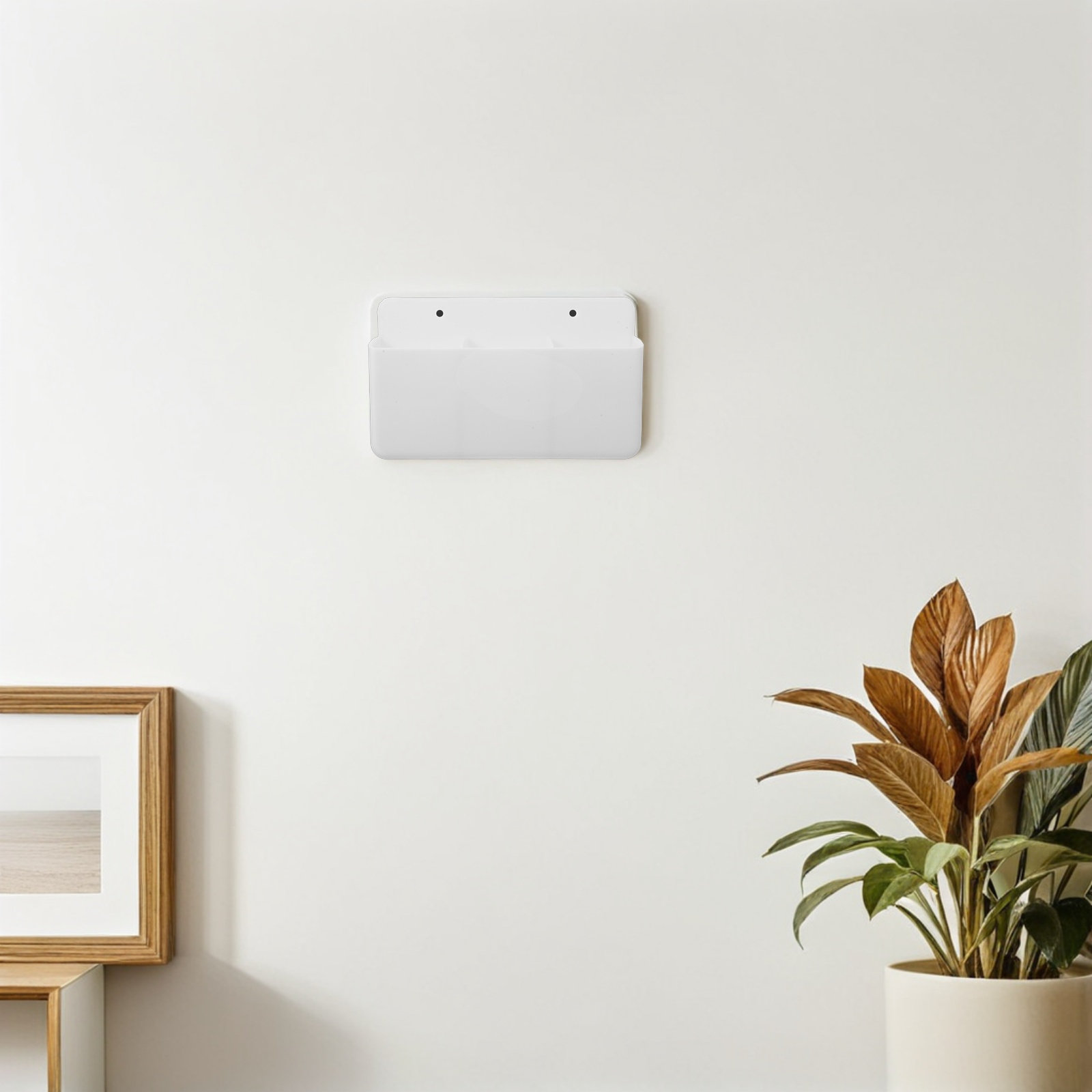 Food Storage Box - Wall Mounted Adhesive Remote Holder 3-Grid