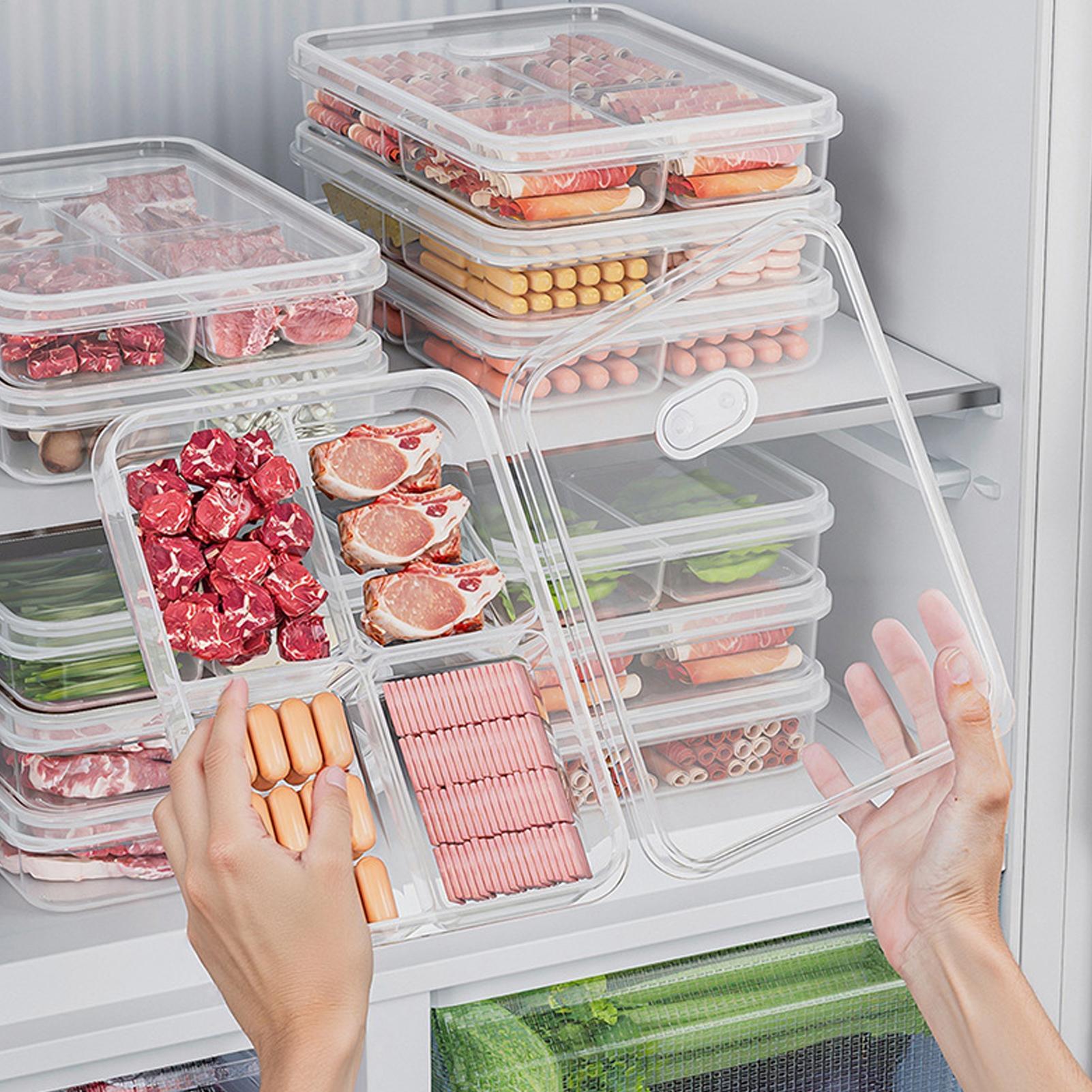 Food Storage Box Set - 1PC Refrigerator Storage Box Meat Vegetable