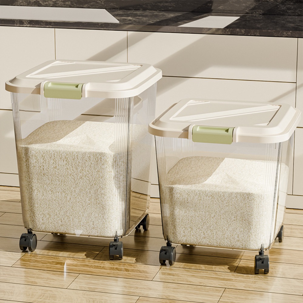 Food Storage With Wheels - Insect Proof Rice Storage Box with