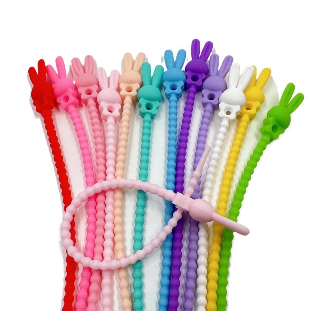 Food Storage Warehouse - 10Pcs Flower Star Silicone Cable Organizer