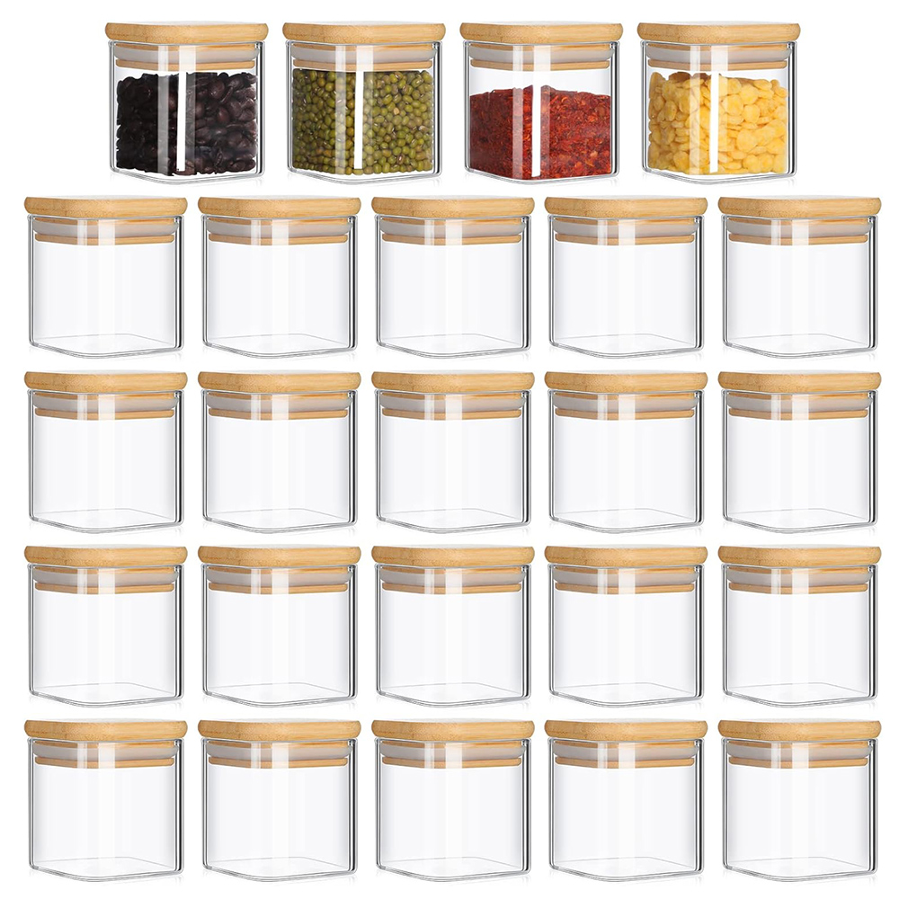 4oz 6Packs Glass Jars Set with - Food Storage Glass Set recension och pris