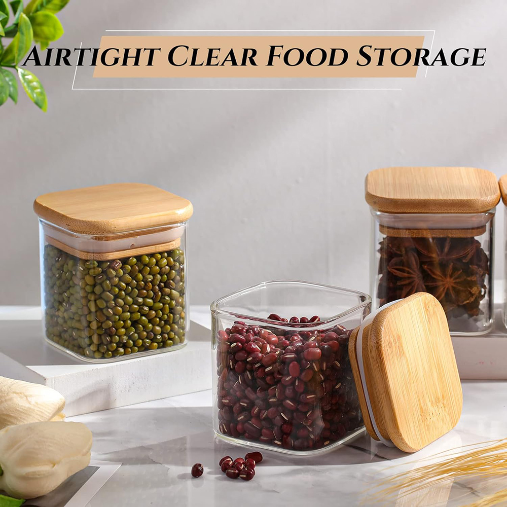 4oz 6Packs Glass Jars Set with - Food Storage Glass Set recension och pris