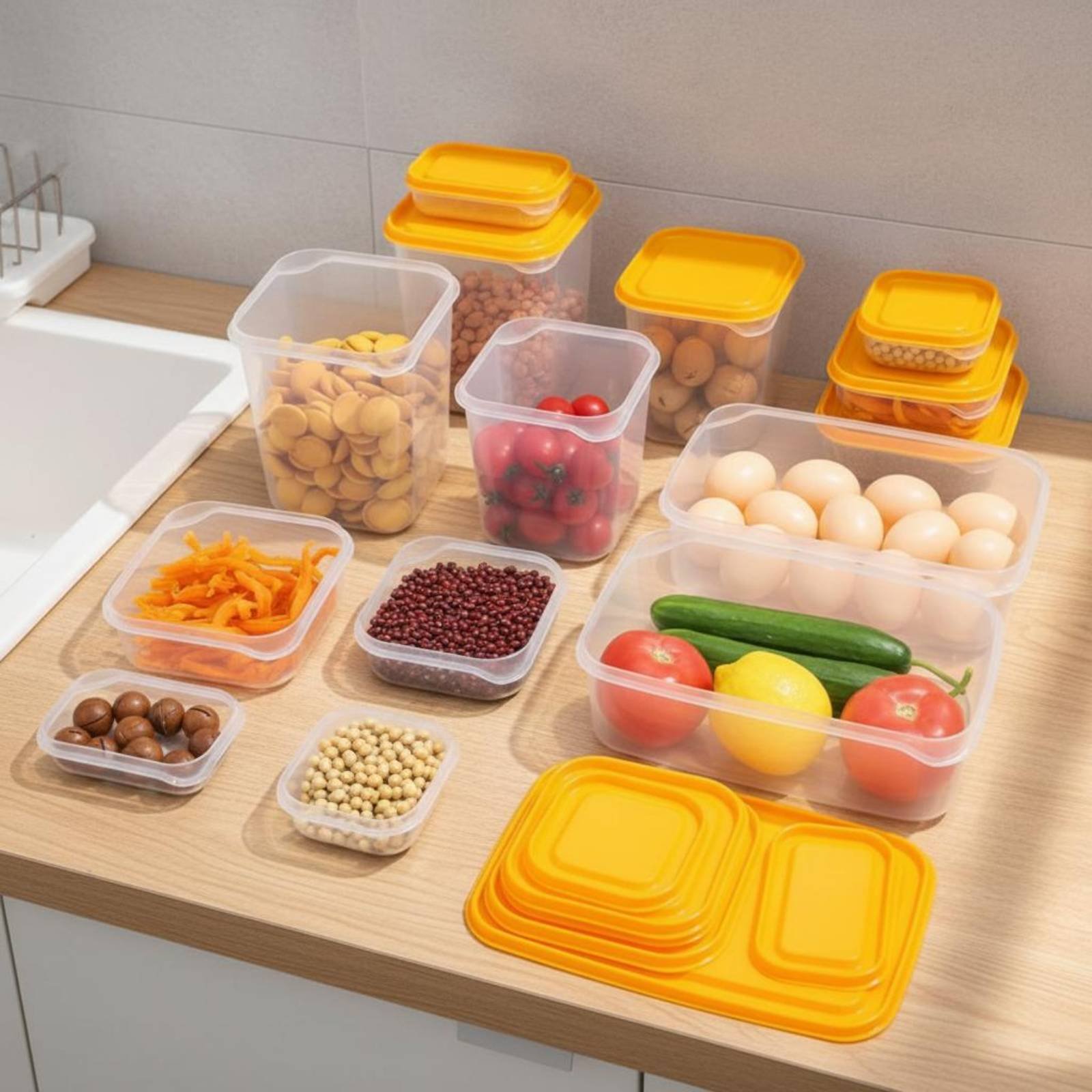 17 Pieces Fridge Storage Box S - Food Storage Box recension och pris