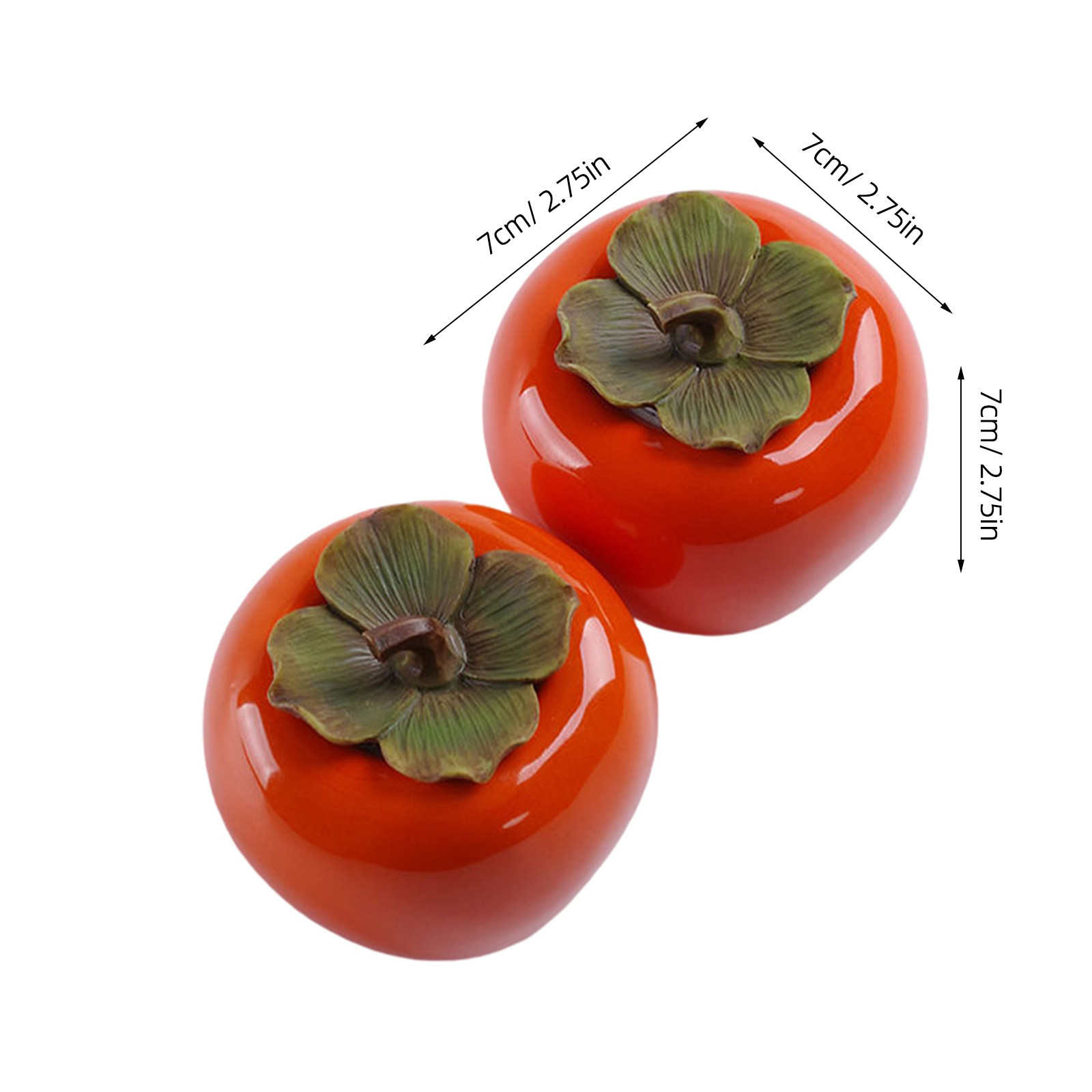 2Pcs Orange Persimmon Style Ce - Food Storage Jars & Containers recension och pris