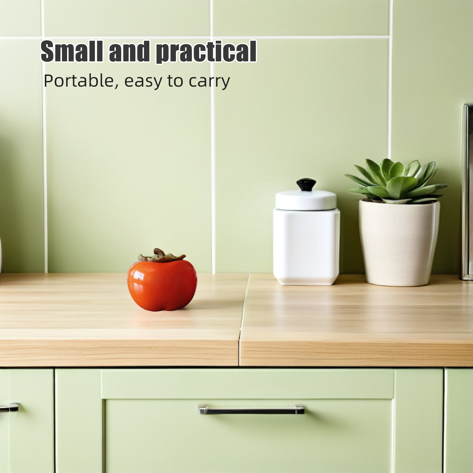 2Pcs Orange Persimmon Style Ce - Food Storage Jars & Containers recension och pris
