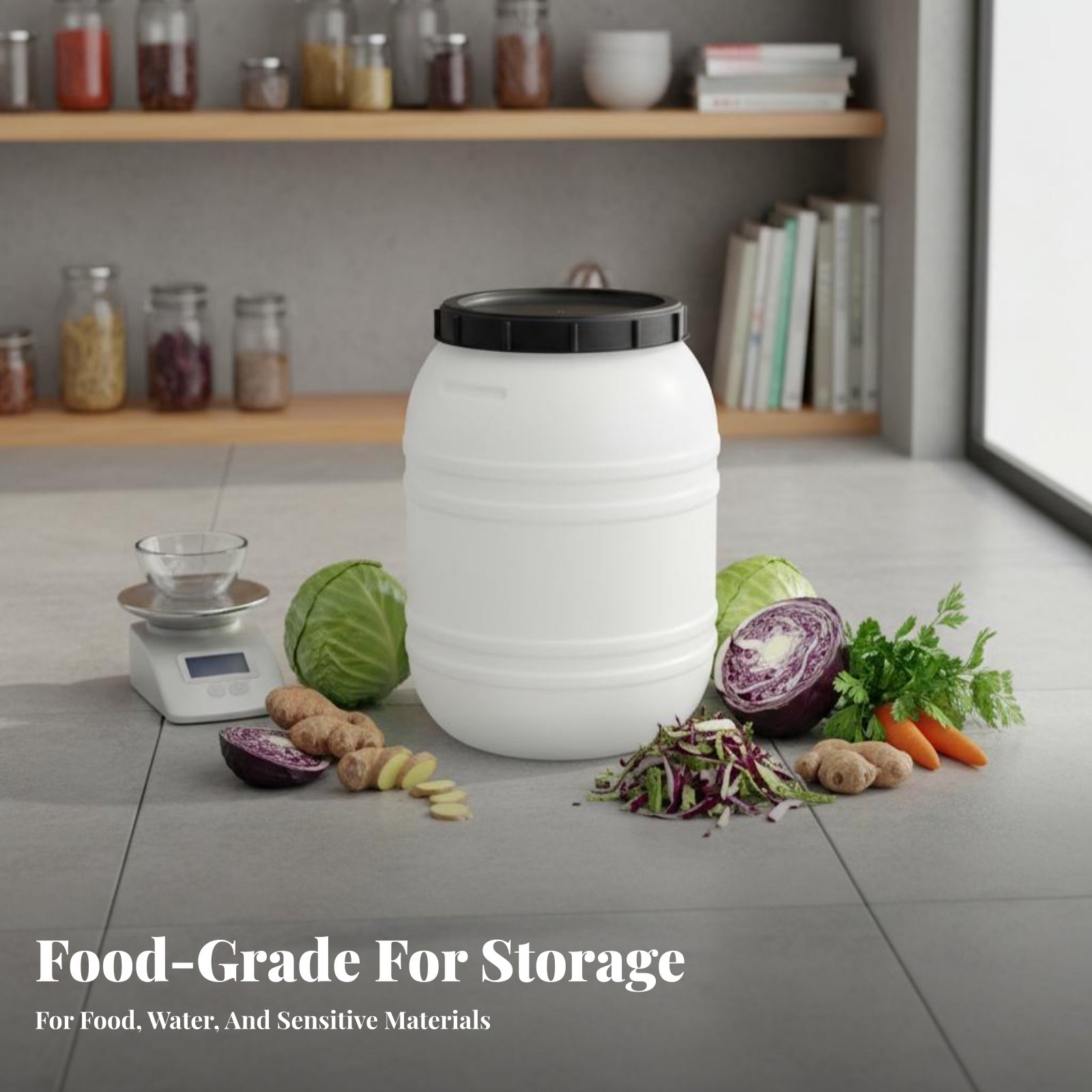 Food Grade Plastic Barrel Airt - Food Storage With Lids recension och pris