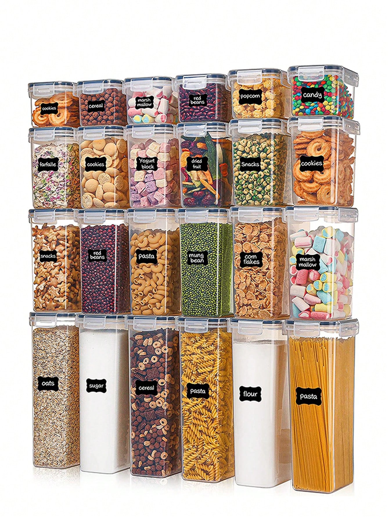 48pcs Airtight Food Storage Co - Lock And Lock Food Storage recension och pris