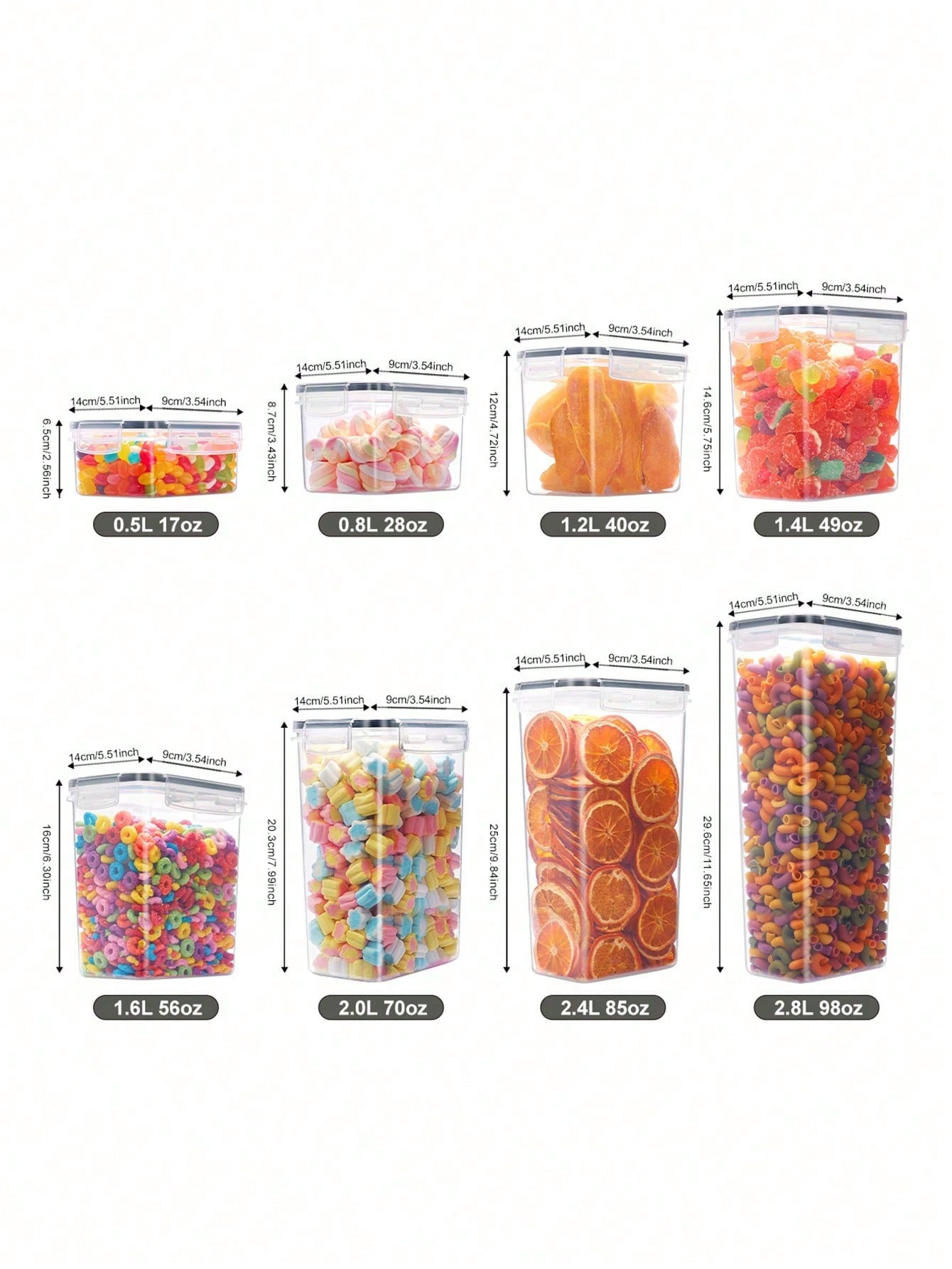 48pcs Airtight Food Storage Co - Lock And Lock Food Storage recension och pris