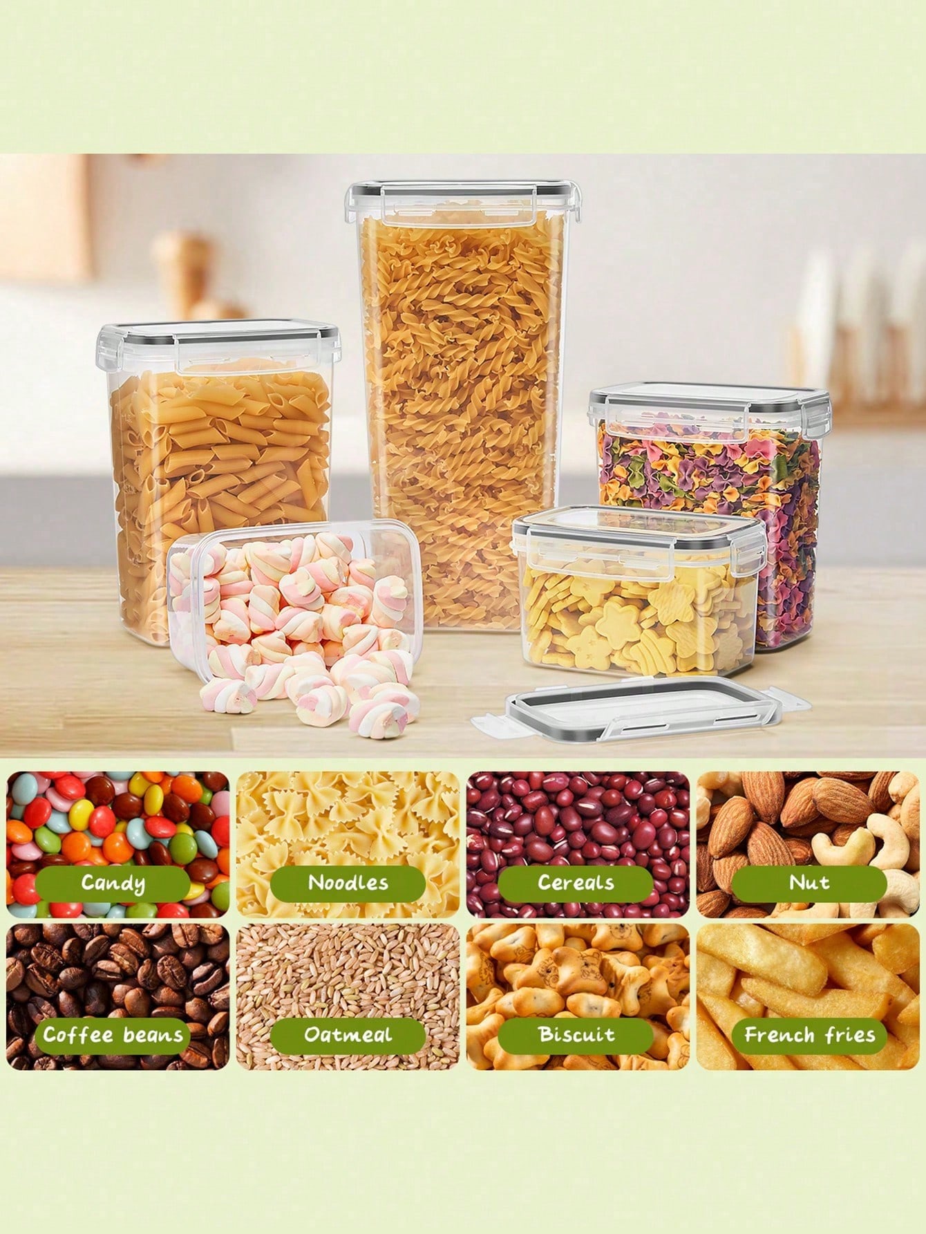 48pcs Airtight Food Storage Co - Lock And Lock Food Storage recension och pris