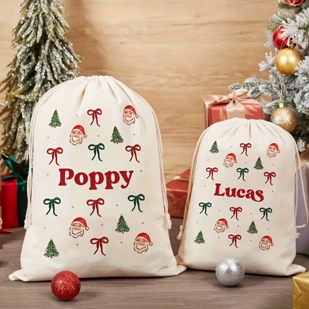 Personalised Simple Santa & Ch - Food Storage Name recension och pris