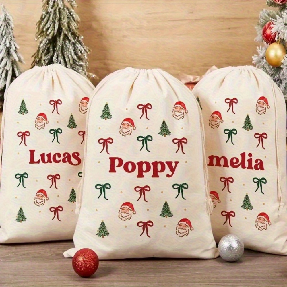 Personalised Simple Santa & Ch - Food Storage Name recension och pris