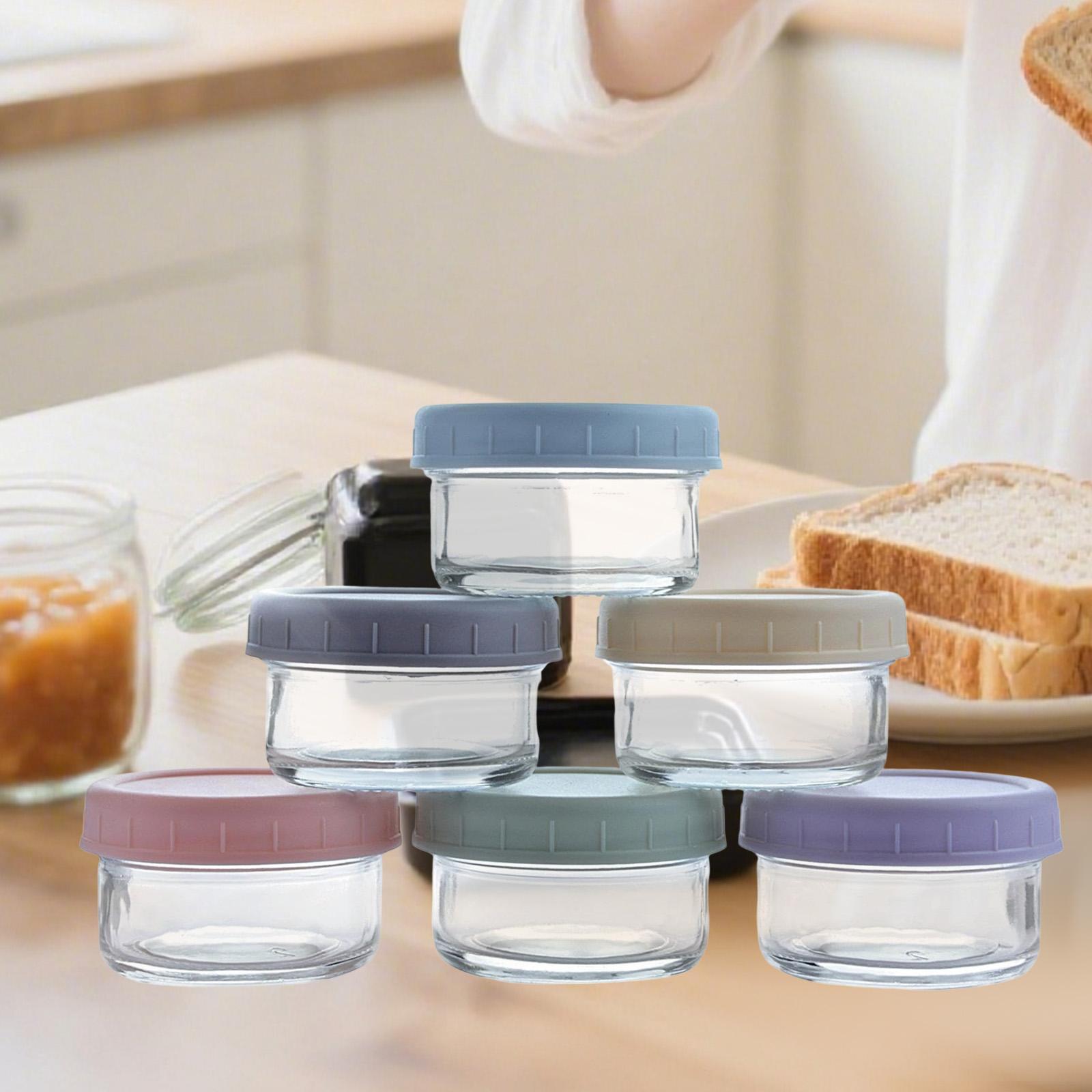 Mini Glass Jars with Leakproof - Food Storage Glass Set recension och pris