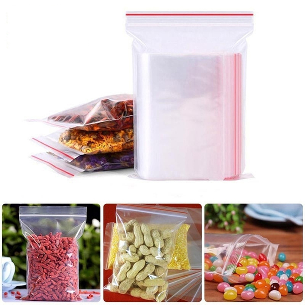 100-1000Pcs Small Zip Lock Pla - Lock And Lock Food Storage recension och pris