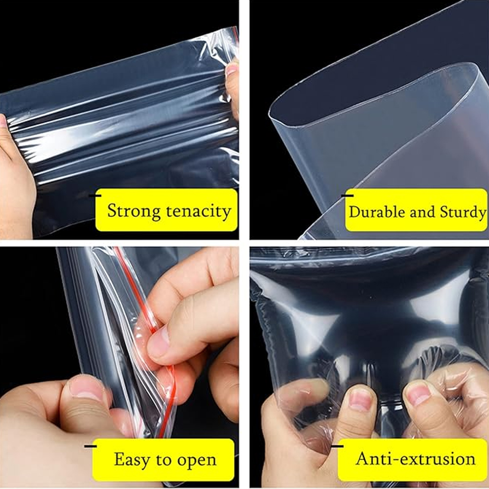 100-1000Pcs Small Zip Lock Pla - Lock And Lock Food Storage recension och pris