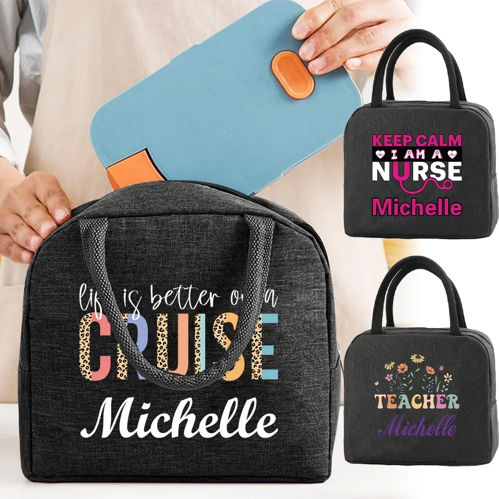 Customize Free Name Lunch Bag  - Food Storage Name recension och pris