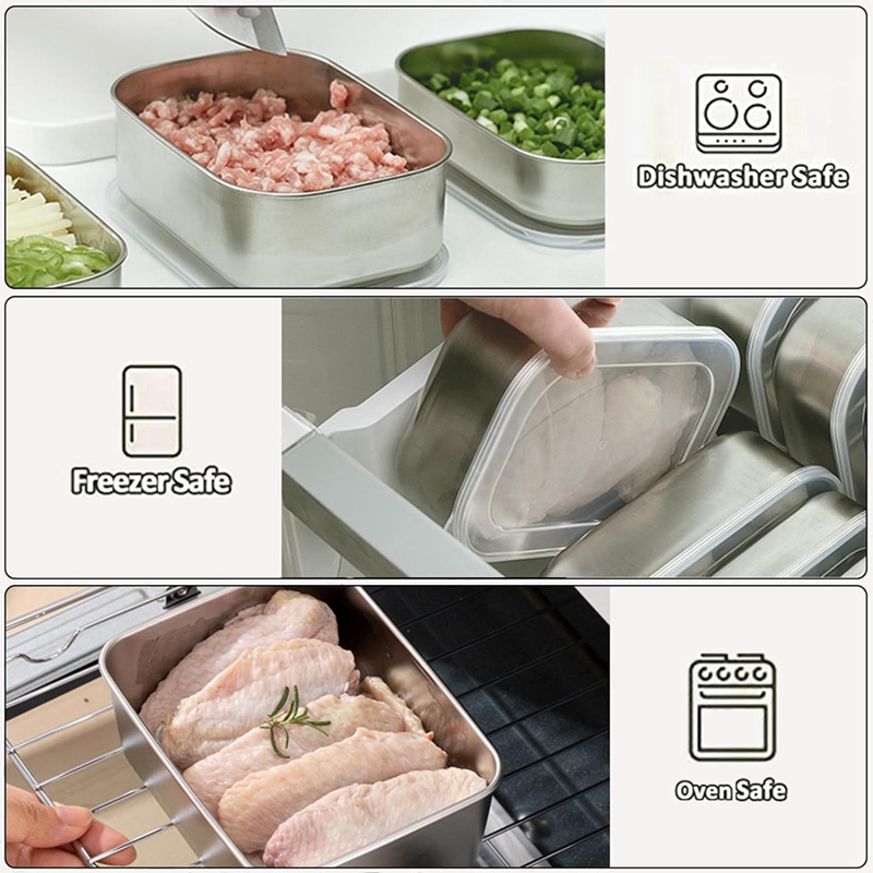 Stainless Steel Containers for - Food Storage Box recension och pris