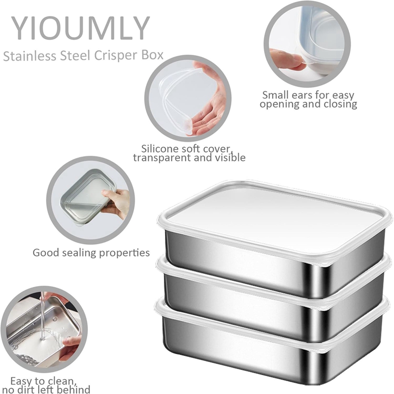 Stainless Steel Containers for - Food Storage Box recension och pris