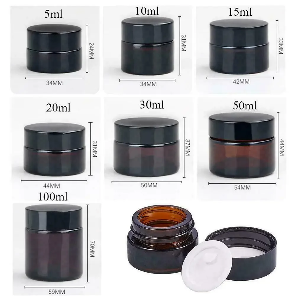 2pcs 5ml/10ml/15ml/20ml/30ml/5 - Food Storage Glass Set recension och pris