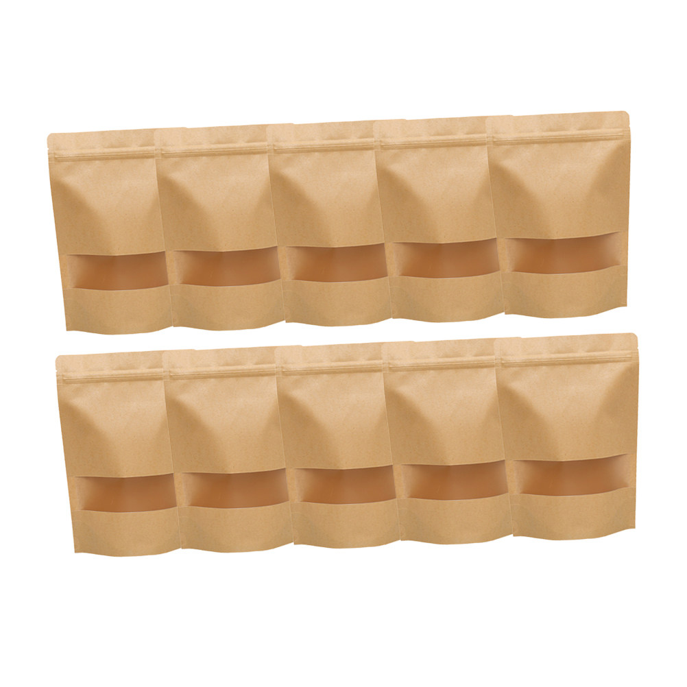 50Pcs Kraft Paper Zipper Seale - Food Storage Zipper Bags recension och pris
