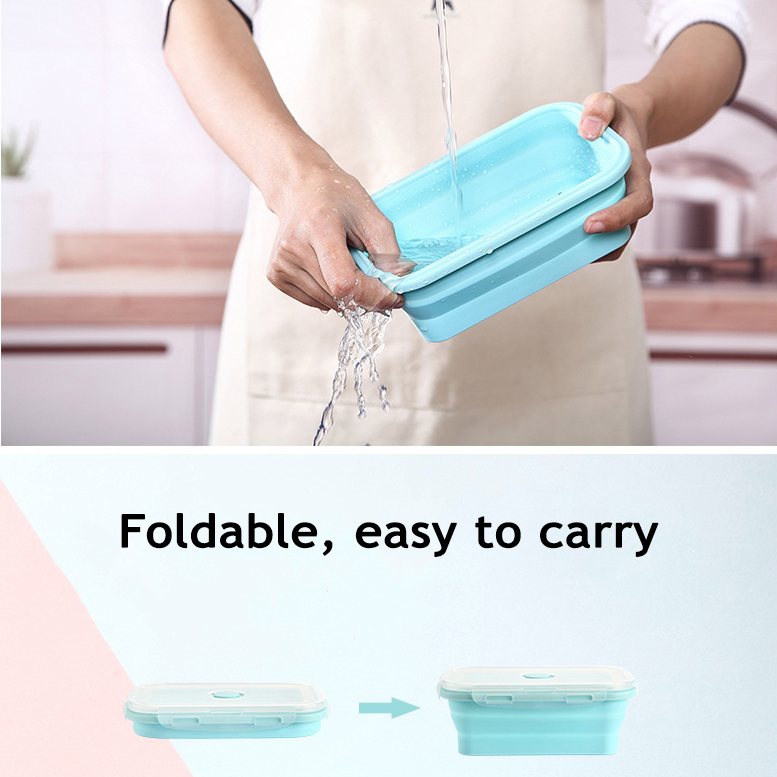 Collapsible Silicone Food Stor - Food Storage Lunch Box recension och pris