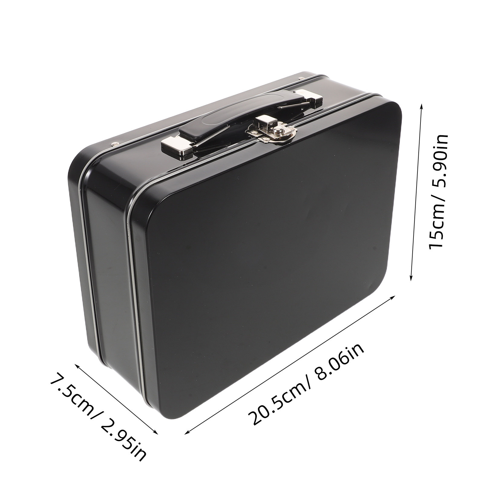 Metal Lunch Tin Rectangular Em - Food Storage Lunch Box recension och pris