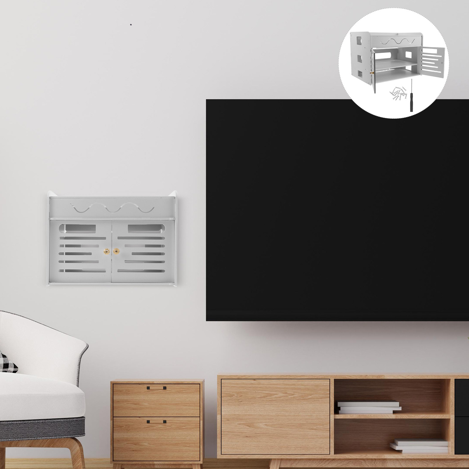 3-Layer WiFi Router Storage Bo - Food Storage Box recension och pris