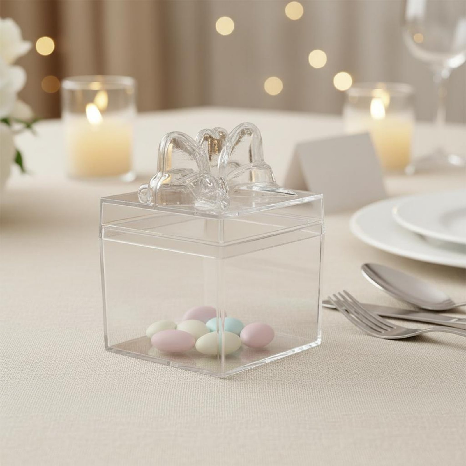Clear Plastic Candy Box with R - Food Storage Box recension och pris