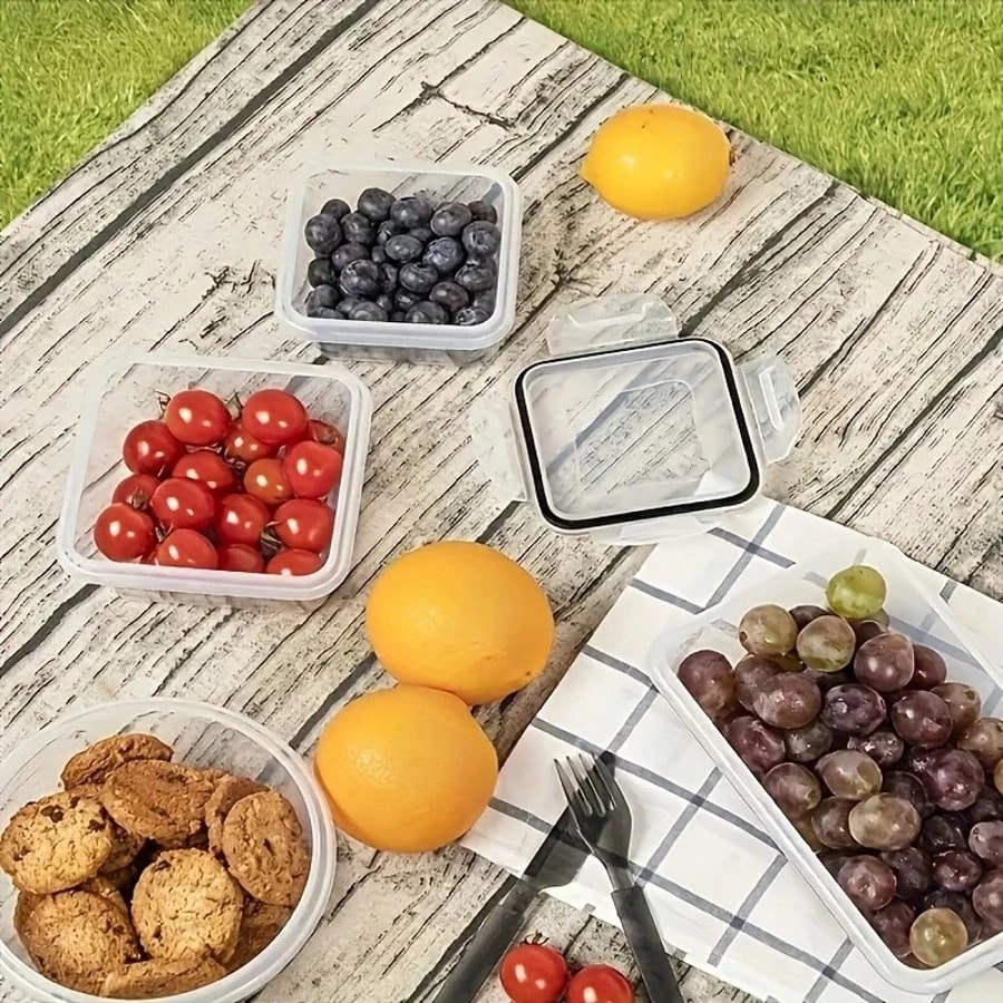 12 Plastic Sealed Food Storage - Food Storage Lunch Box recension och pris