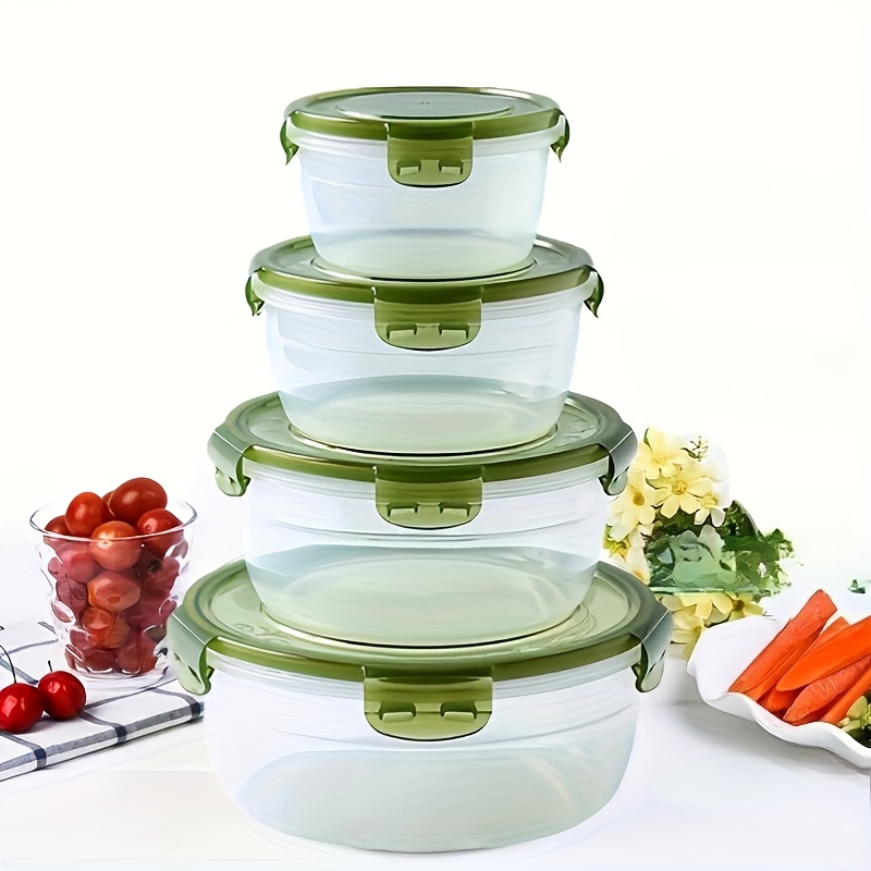 4 Plastic Food Storage Contain - Food Storage Lunch Box recension och pris