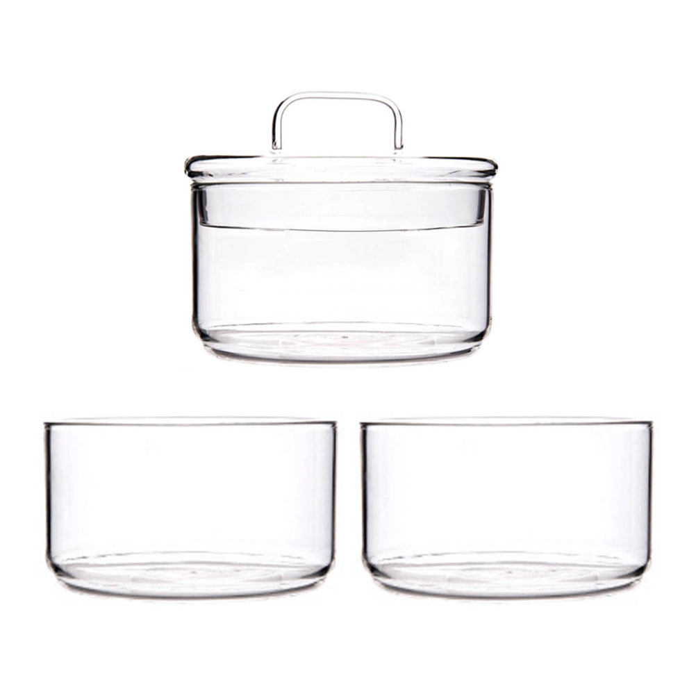 1Set Clear Glass Storage Bowl  - Food Storage Jars & Containers recension och pris