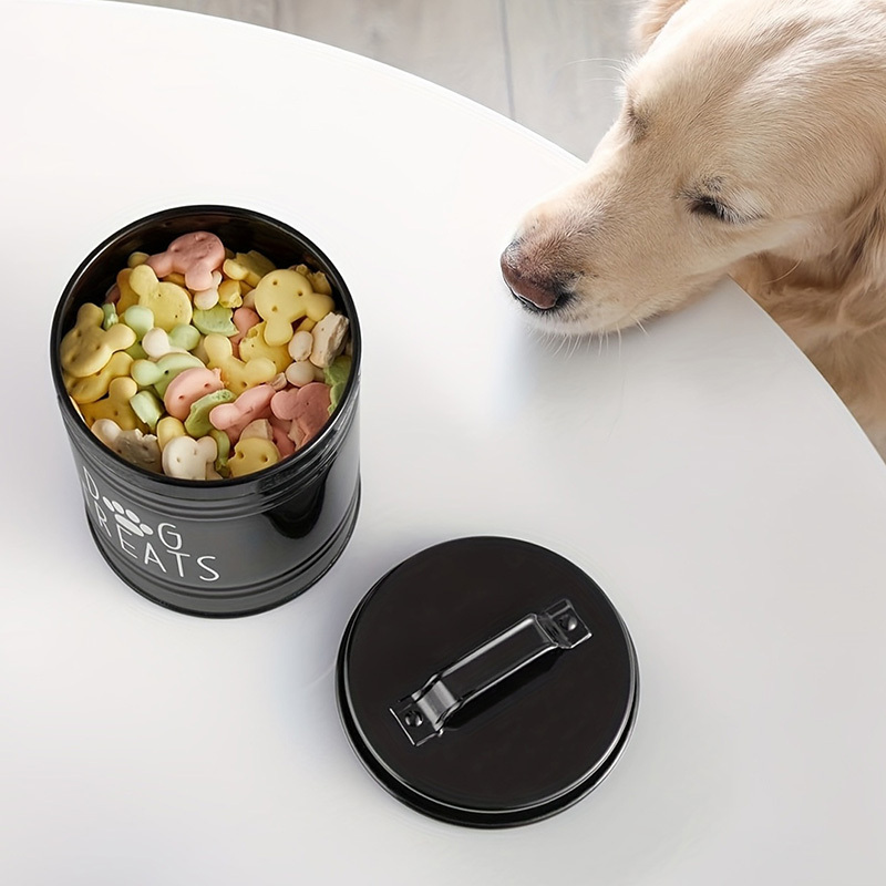 Metal Dog Treat Container Dog  - Food Storage Dog recension och pris