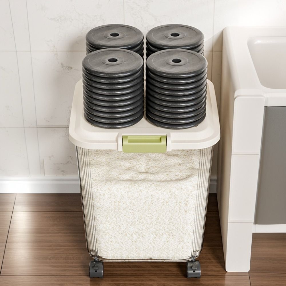 Insect Proof Rice Storage Box  - Food Storage With Wheels recension och pris