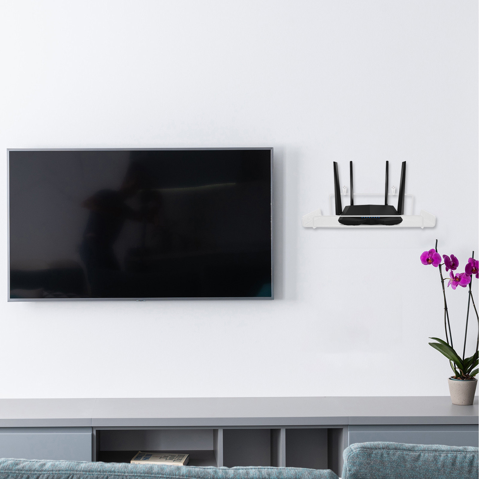No-Drilling Wall Mount Router  - Food Storage Box recension och pris