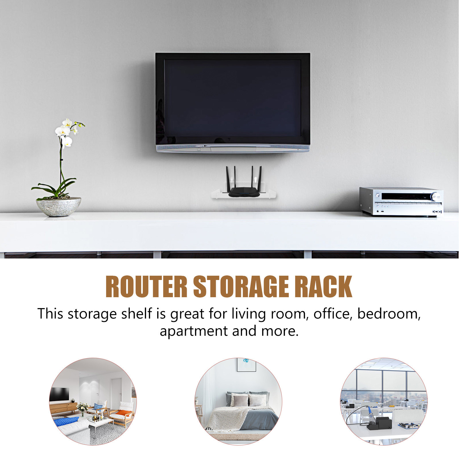 No-Drilling Wall Mount Router  - Food Storage Box recension och pris