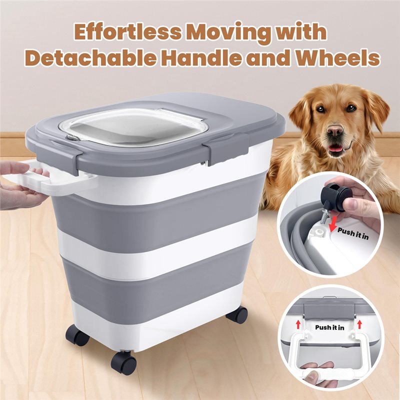 A53Q-Food Storage Container 1P - Food Storage With Wheels recension och pris