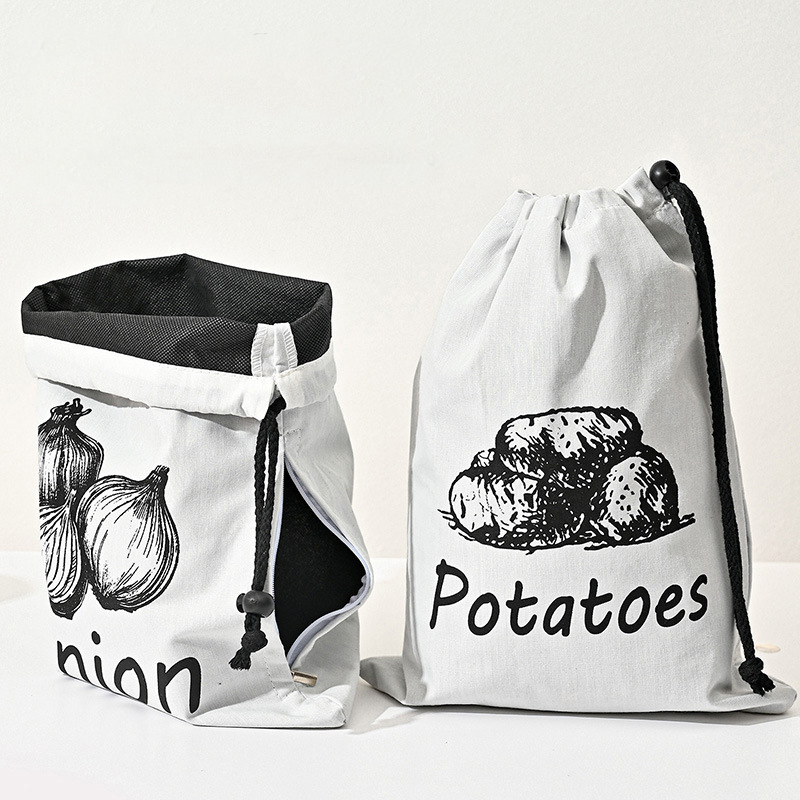 Potato Onion Garlic Pattern St - Food Storage Zipper Bags recension och pris
