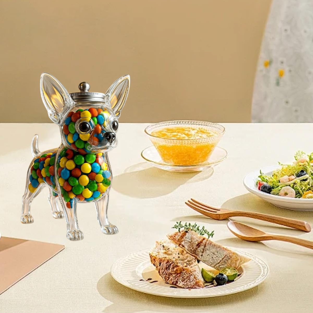 Chihuahua Shaped Container Fre - Food Storage Glass Set recension och pris