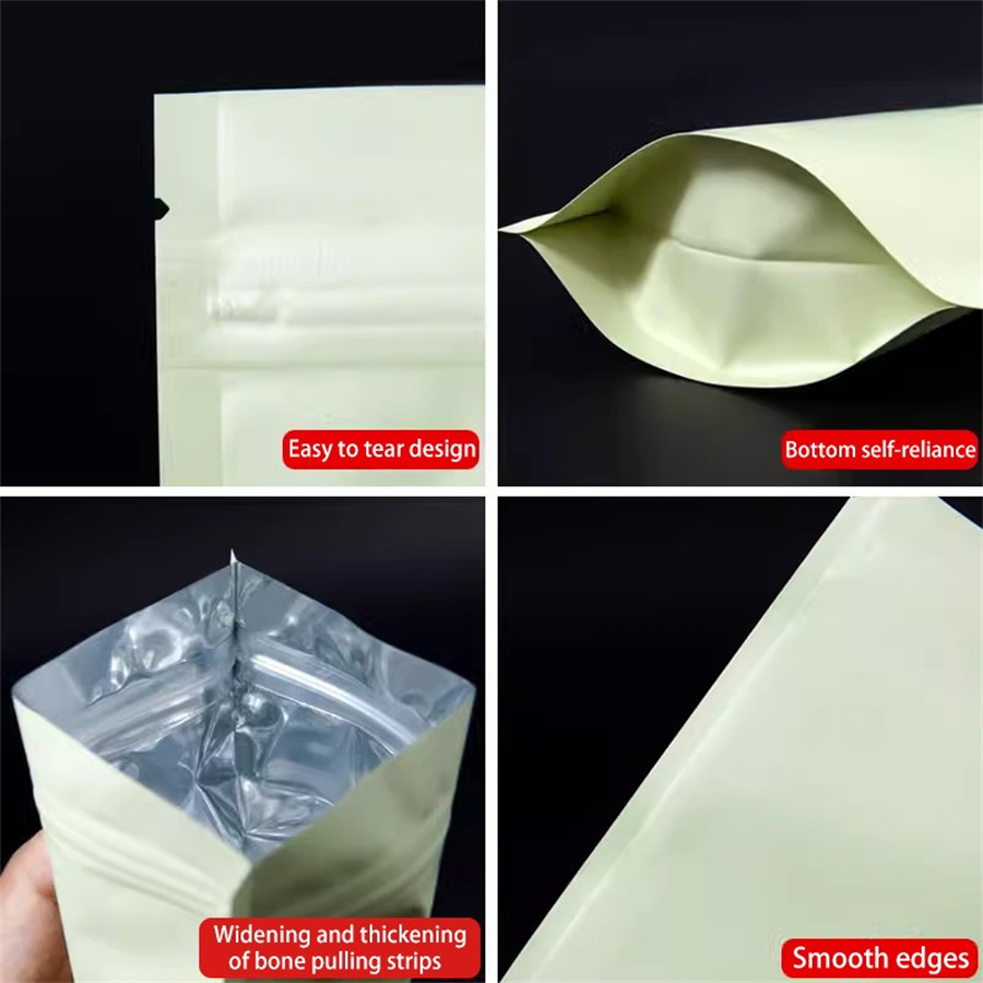 50/100PCS Matte Pale Yellow Zi - Food Storage Zipper Bags recension och pris