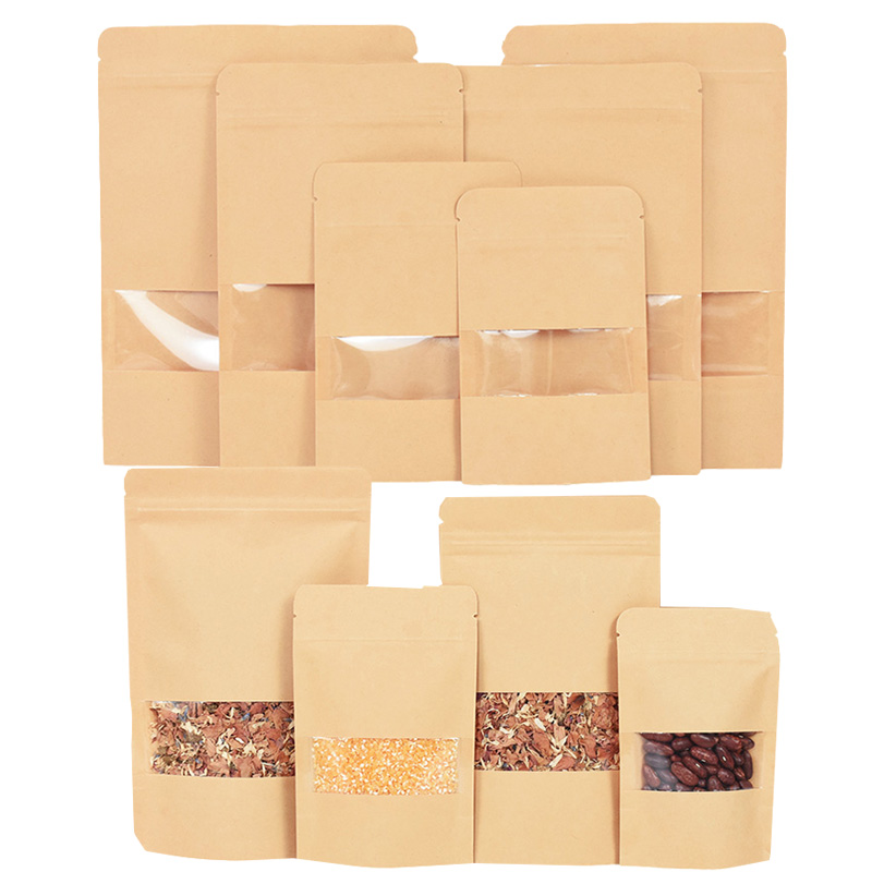 20/50pcs Kraft Paper Zip Lock  - Lock And Lock Food Storage recension och pris