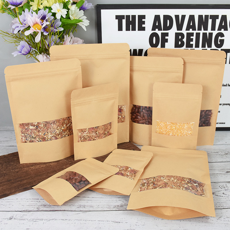 20/50pcs Kraft Paper Zip Lock  - Lock And Lock Food Storage recension och pris