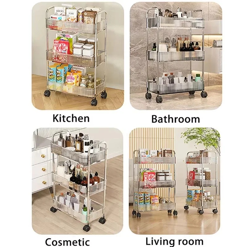 Multi-layer Rolling Cart with  - Food Storage With Wheels recension och pris